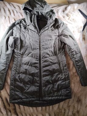 Women’s Hooded Puffer Coat - Olive Green